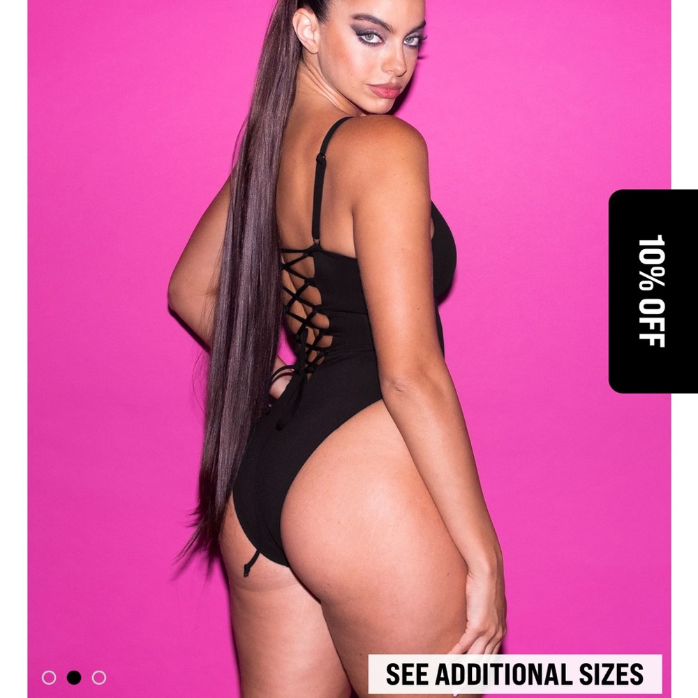 TA3 Size Large Plungey High Cut Swimsuit in limited edition color- Copper.